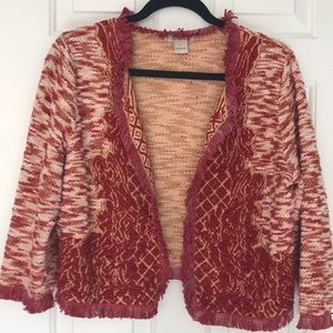 Lucky Brand short embroidered jacket.